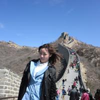 老婆北京旅游照片